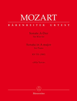 Baerenreiter Verlag - Sonata for Piano in A major K. 331 (300i) (with the Rondo Alla Turca) - Mozart/Aschauer - Piano - Book