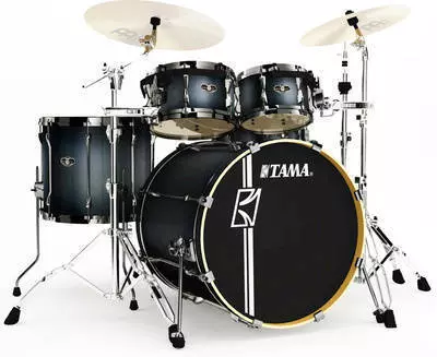 Superstar Hyper-Drive 5 Piece Drum Kit - Blue Titanium Satin Burst