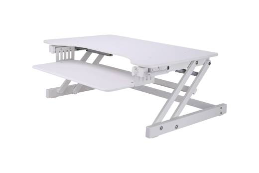 Sit to Stand Adjustable Desk Riser, 32\'\' - White