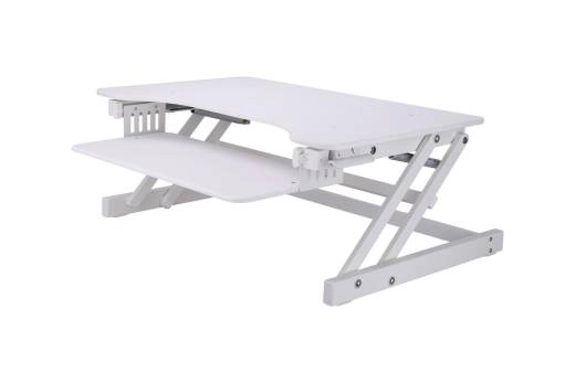 Rocelco - Sit to Stand Adjustable Desk Riser, 32 - White