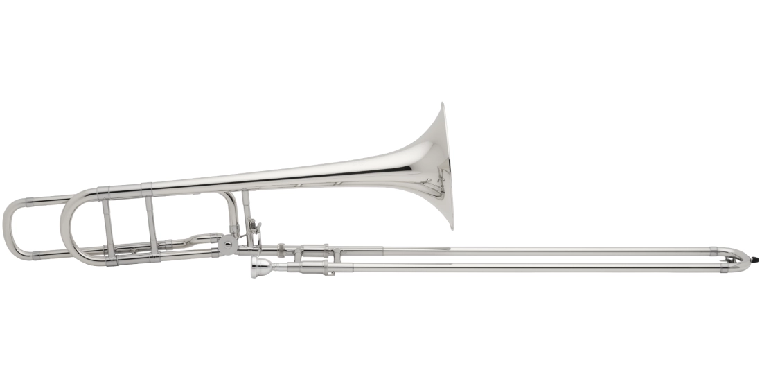 42BOS Stradivarius Series Professional Tenor Trombone with Open-Wrap F-Rotor - Silver-Plated