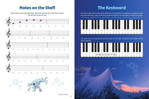 Frozen Music Activity Book - Lopez/Anderson-Lopez - Piano/C Instruments - Book