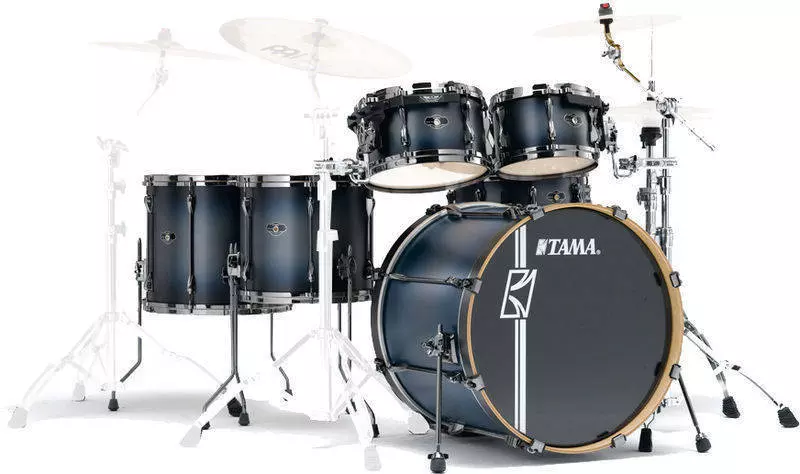 Superstar Hyper-Drive 6 Piece Drum Kit - Brushed Charcoal Black