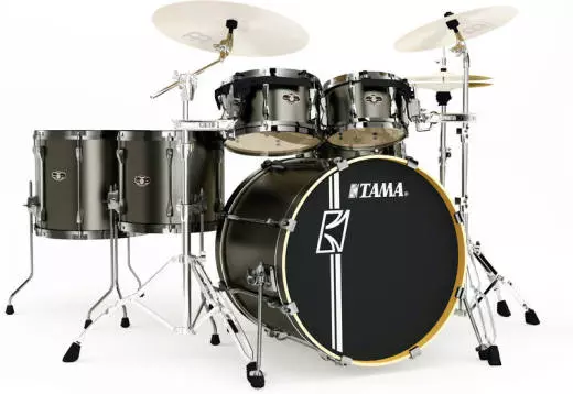 Superstar Hyper-Drive 6 Piece Drum Kit - Gray Pewter