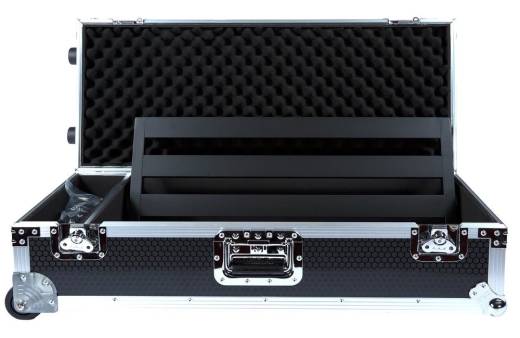 Jr Max Pedalboard with Wheeled Tour Case in Black Honeycomb Finish