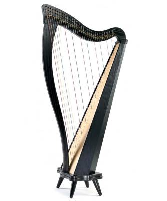 Dusty Strings - Ravenna 34-String Harp Outfit with Full Camac Levers - Black