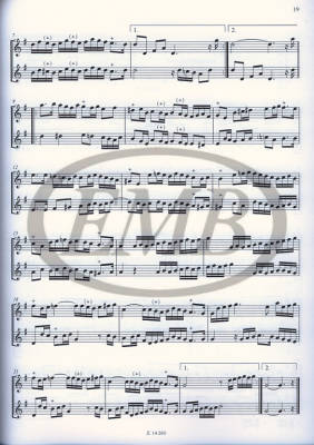 Baroque Dances for two descant recorders (or oboes or violins) - Laszlo - Recorder Duet - Book