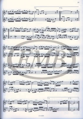 Baroque Dances for two descant recorders (or oboes or violins) - Laszlo - Recorder Duet - Book