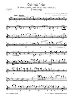 String Quintets Op. 18 MWV R 21, [Op. 87] MWV R 33 - Mendelssohn/Harasim - Parts Set