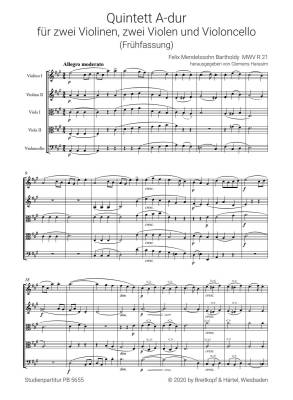 String Quintets Op. 18 MWV R 21, [Op. 87] MWV R 33 - Mendelssohn/Harasim - Study Score