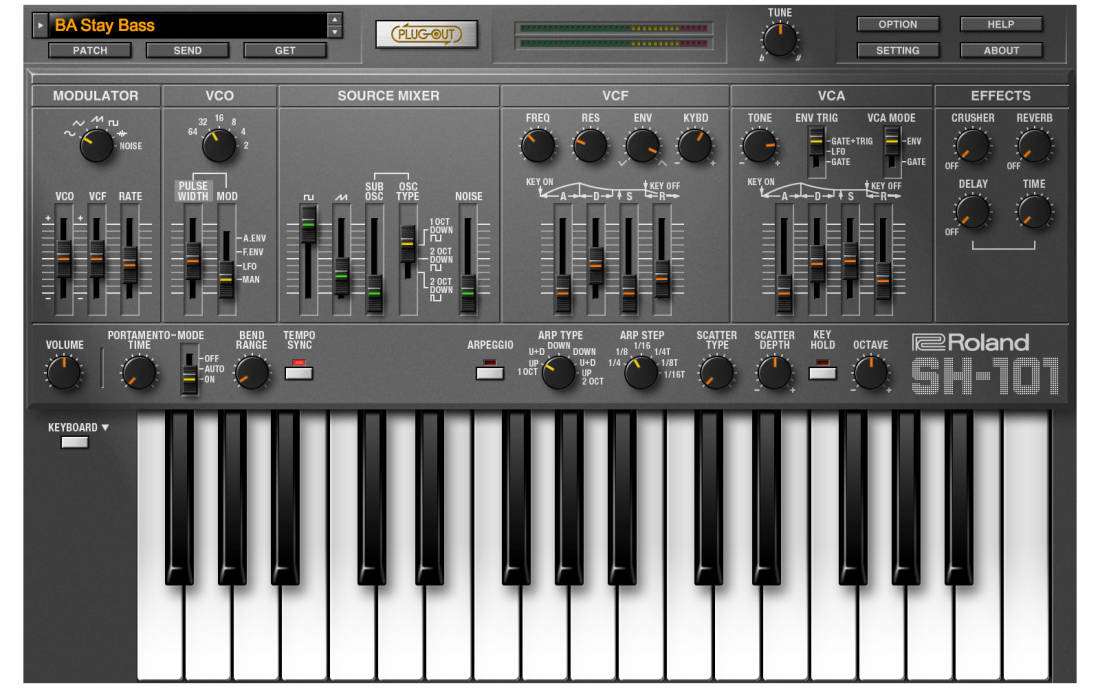 Roland Cloud SH-101 Software Synthesizer - Download
