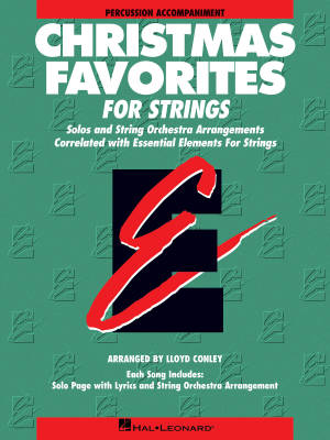 Essential Elements Christmas Favorites for Strings - Conley - Percussion Accompaniment - Book
