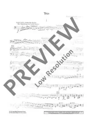 String Trio No. 1, Op. 34 - Hindemith - Parts Set