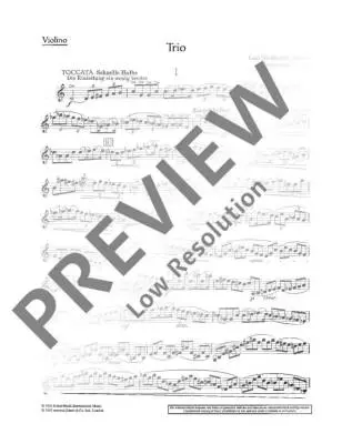 String Trio No. 1, Op. 34 - Hindemith - Parts Set