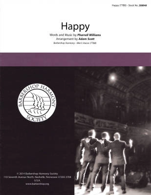 Barbershop Harmony Society - Happy - Pharrell/Scott - TTBB