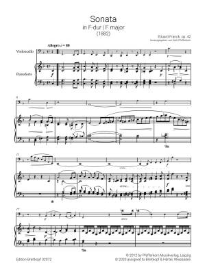 Sonata No. 2 in F major Op. 42 - Franck/Pfefferkorn - Cello/Piano - Book