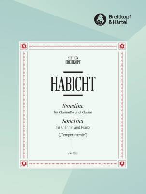 Breitkopf & Hartel - Sonatina Temperamente - Habicht - Clarinet/Piano - Sheet Music