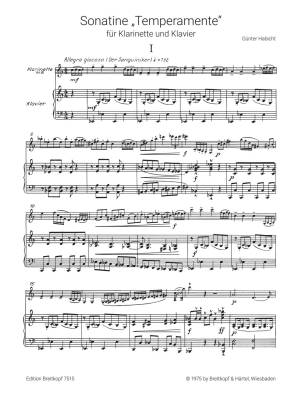 Sonatina \'\'Temperamente\'\' - Habicht - Clarinet/Piano - Sheet Music