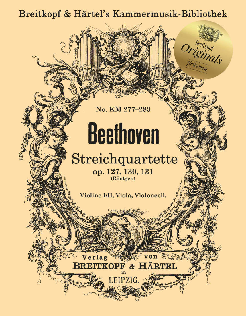 String Quartet Op. 127, Op. 130 and Op. 131 - Beethoven/Rontgen - String Quartet - Parts Set