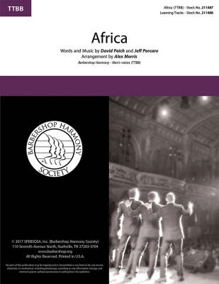 Barbershop Harmony Society - Africa - Paich/Porcaro/Morris - TTBB