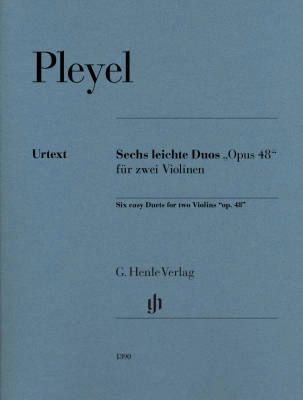 G. Henle Verlag - 6 Easy Duets, Op. 48 - Pleyel/Gertsch - Violin Duet - Score/Parts