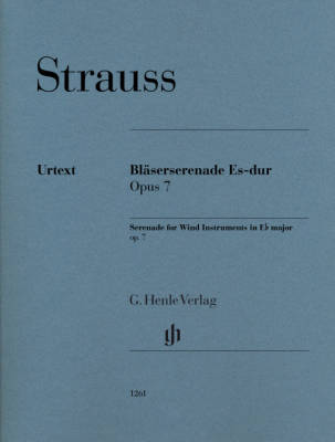 G. Henle Verlag - Serenade for Wind Instruments E flat major op. 7 - Strauss - Gertsch - Parts Set