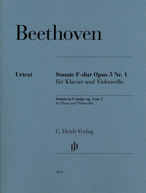 Sonata in F major op. 5 no. 1 - Beethoven/Dufner - Cello/Piano - Book