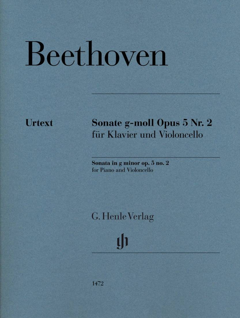 Sonata in G Minor op. 5 no. 2 - Beethoven/Dufner - Cello/Piano - Book