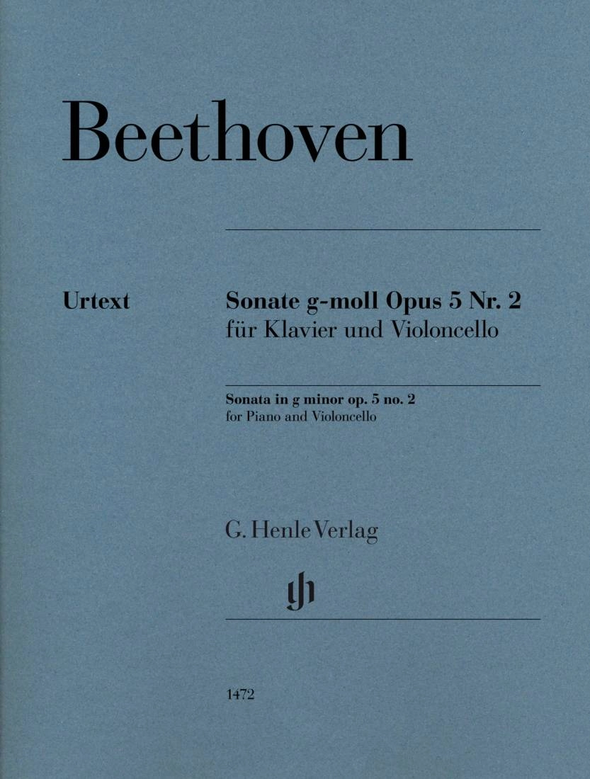 Sonata in G Minor op. 5 no. 2 - Beethoven/Dufner - Cello/Piano - Book