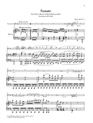 Sonata in D Major op. 102 no. 2 - Beethoven/Dufner - Cello/Piano - Book