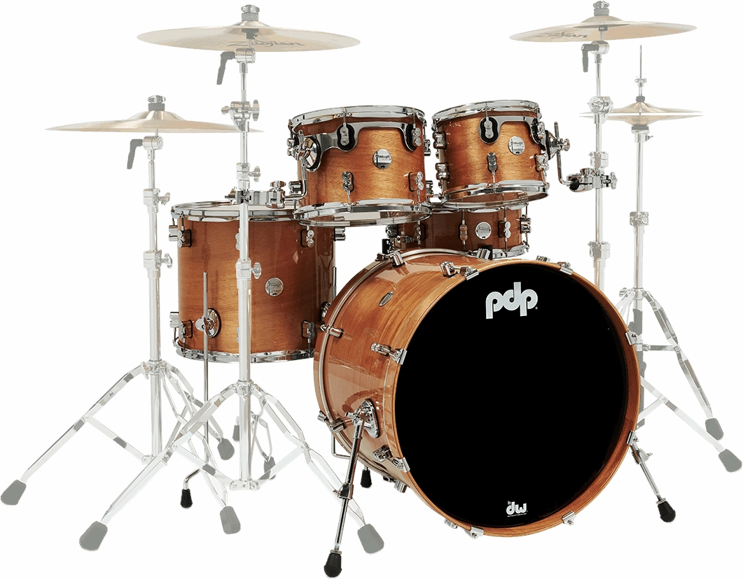 Concept Exotic 5-Piece Shell Pack (22,10,12,16,SD) - Honey Mahogany