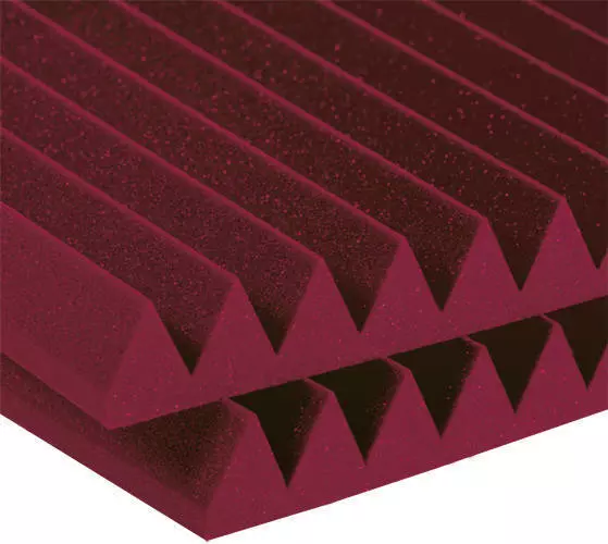 Studiofoam 2 inch Deep Wedge (12 Pack) - Burgundy