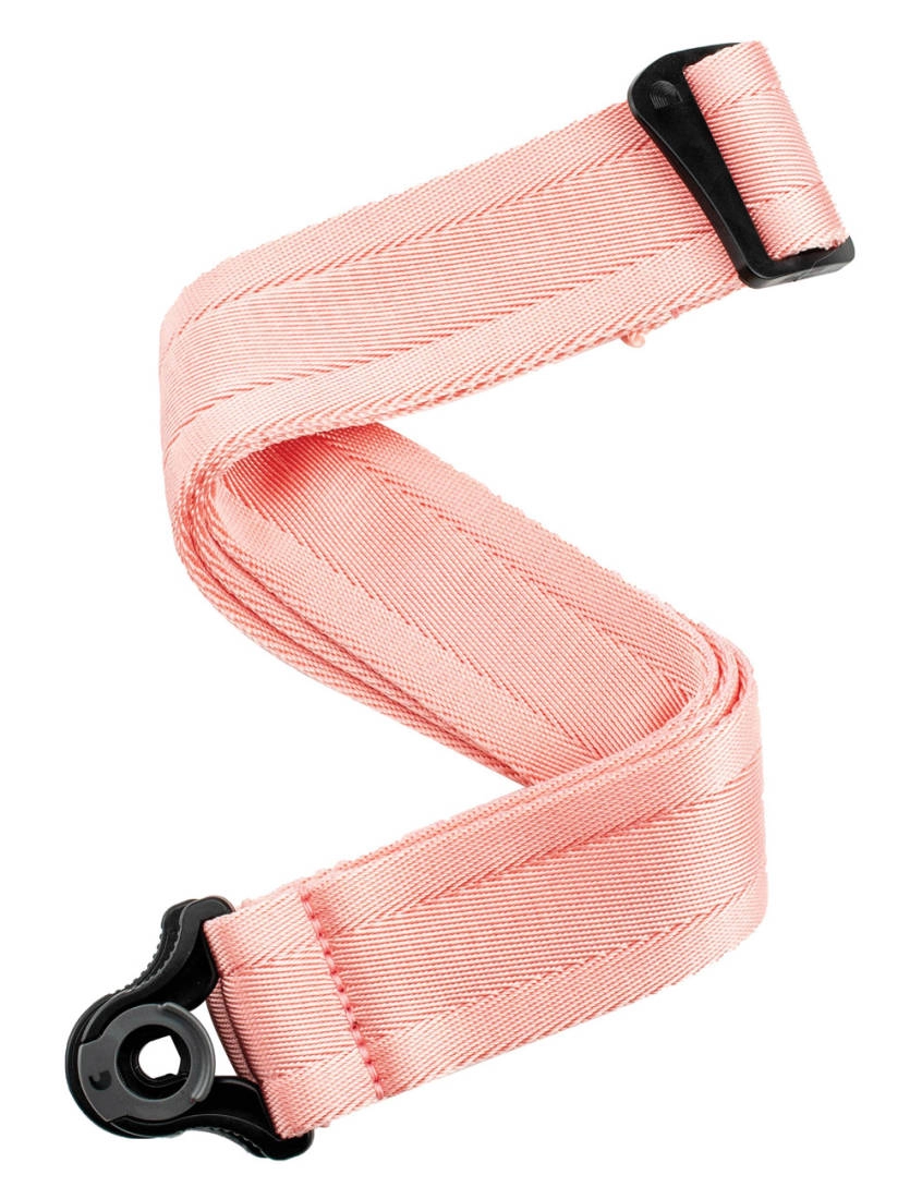 Auto Lock 2\'\' Nylon Guitar Strap - New Rose