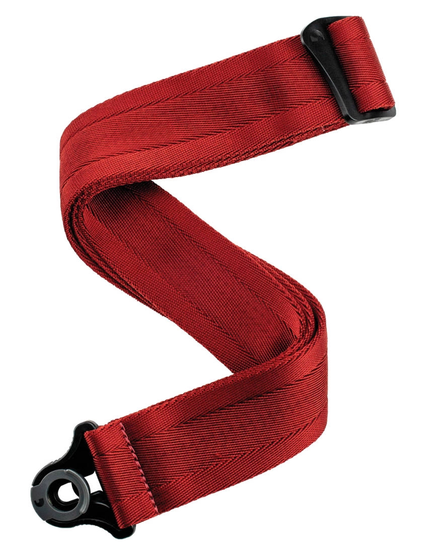 Auto Lock 2\'\' Nylon Guitar Strap - Blood Red