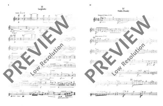 String Quartet No. 2, Op. 26 in Eb Major - Korngold - String Quartet - Parts Set