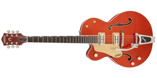 G6120SSU Brian Setzer Nashville with Bigsby, Left-Handed, TV Jones Setzer Pickups - Orange Flame Maple