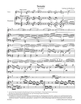 Sonatas for Pianoforte and Violin, Volume I - Beethoven/Brown - Violin/Piano - Book