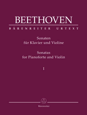 Baerenreiter Verlag - Sonatas for Pianoforte and Violin, Volume I - Beethoven/Brown - Violin/Piano - Book
