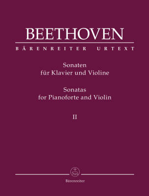 Baerenreiter Verlag - Sonatas for Pianoforte and Violin, Volume II - Beethoven/Brown - Violin/Piano - Book