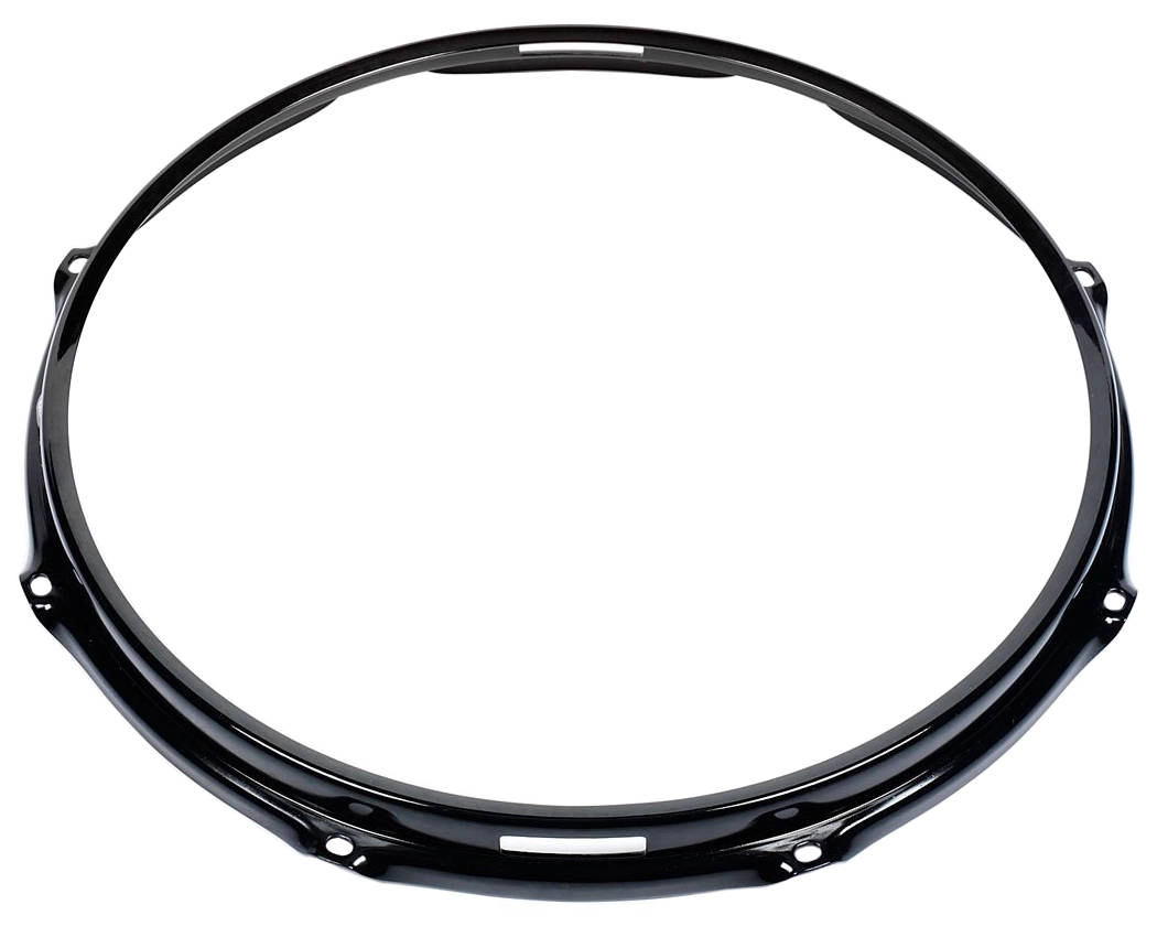 8-Lug S-Hoop Drum Hoop Bottom - Black Powder-Coated - 14\'\'