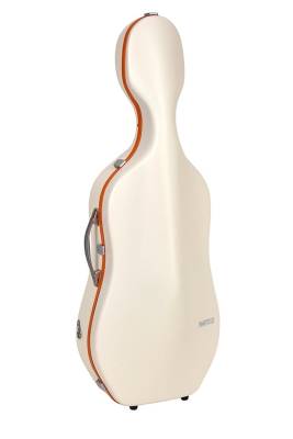 Bam Cases - Etui de violoncelle Supreme Ice Hightech - Blanc/Orange