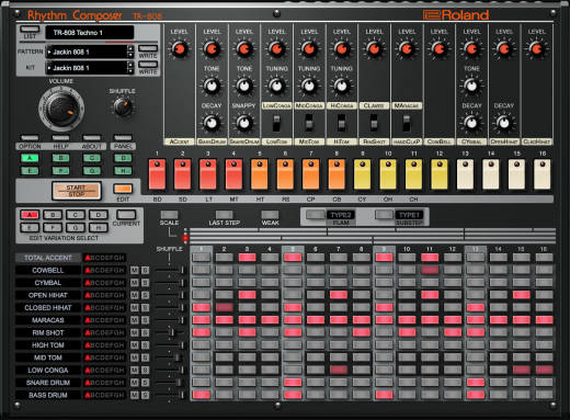 Roland Cloud TR-808 Software Rhythm Composer -  Download