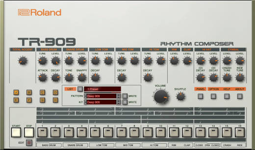 Roland - Roland Cloud TR-909 Software Rhythm Composer -  Download