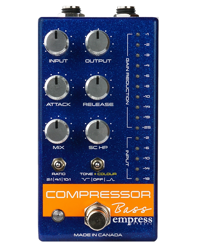 Bass Compressor Pedal - Blue