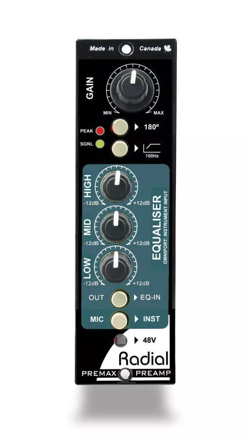 PreMax 500 Series Channel Strip w/Pre & EQ