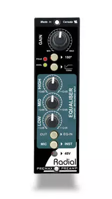 PreMax 500 Series Channel Strip w/Pre & EQ
