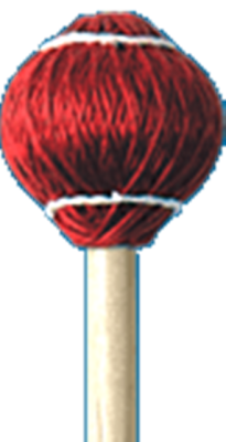 Mike Balter Mallets - Cord Rattan Mallet Soft ( Red )24R