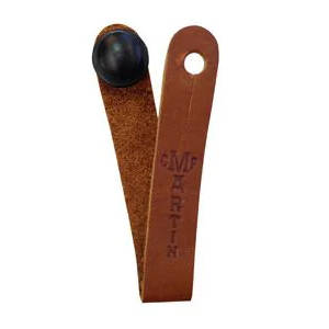Leather Headstock Strap Tie - Brown