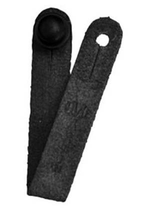 Leather Headstock Strap Tie - Black