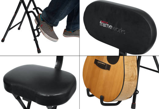 Combination Seat/Guitar Stand